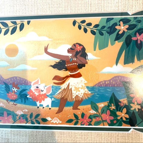 Wonderground gallery 18x24 framed Moana print - Picture 2 of 4
